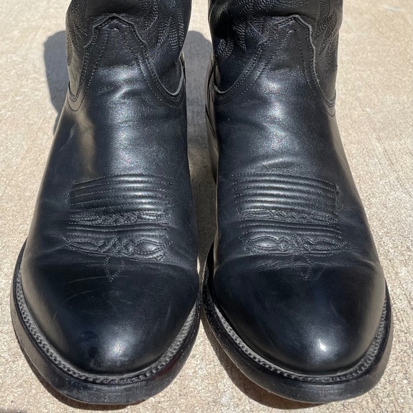 Men's LUCCHESE M1020R4 LUCCHESE LONE STAR CALFSKIN BLACK 8.5D - Picture 2 of 16